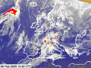 Enhanced IR Satellite Europe